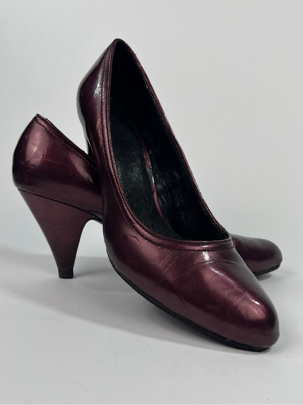 Aldo Women's Plum Patent Heeled Pumps